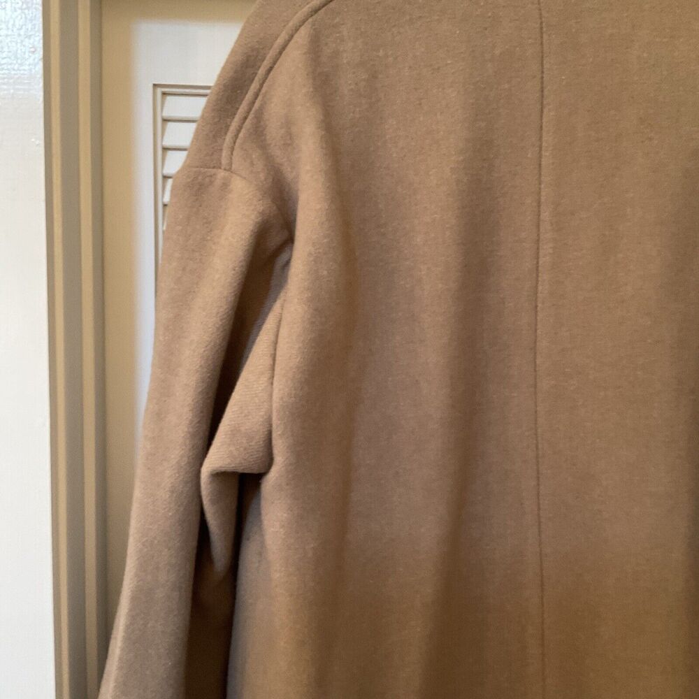 Lauren Ralph Lauren Camel/Tan Open-Front Draped Cape Coat - Picture 9 of 13